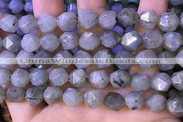 CNG8718 15.5 inches 12mm faceted nuggets labradorite gemstone beads