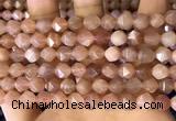 CNG8753 15.5 inches 8mm faceted nuggets moonstone beads wholesale