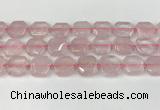 CNG8802 15.5 inches 16mm - 20mm faceted freeform rose quartz beads