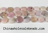 CNG8813 15.5 inches 16mm - 20mm faceted freeform pink opal beads