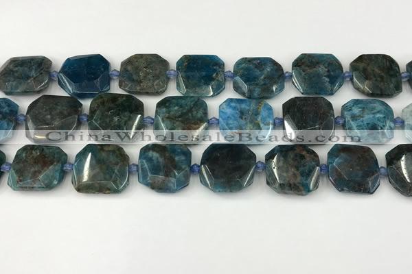 CNG8821 15.5 inches 16mm - 20mm faceted freeform apatite beads