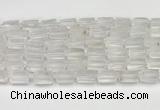 CNG8845 15.5 inches 8*12mm - 10*16mm nuggets matte white crystal beads