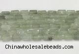 CNG8852 15.5 inches 8*12mm - 10*16mm nuggets matte green quartz beads