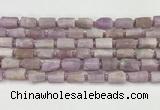 CNG8858 15.5 inches 8*12mm - 10*16mm nuggets matte kunzite beads