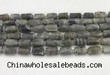 CNG8862 15.5 inches 8*12mm - 10*16mm nuggets matte labradorite beads