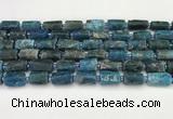 CNG8864 15.5 inches 8*12mm - 10*16mm nuggets matte apatite beads