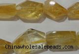 CNG902 15.5 inches 13*18mm – 15*25mm faceted nuggets citrine beads