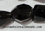 CNG905 15.5 inches 18*22mm – 20*32mm faceted nuggets smoky quartz beads