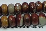 CNJ23 15.5 inches 8*14mm faceted rondelle natural noreena jasper beads