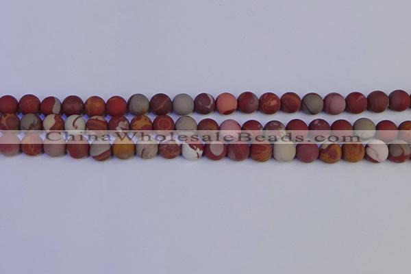 CNJ302 15.5 inches 8mm round matte noreena jasper beads wholesale