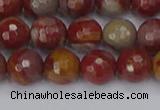 CNJ310 15.5 inches 8mm faceted round noreena jasper beads