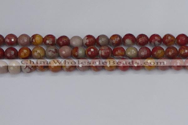 CNJ312 15.5 inches 12mm faceted round noreena jasper beads