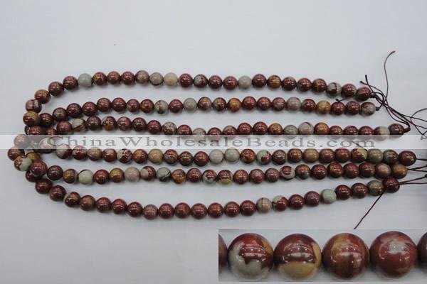 CNJ67 15.5 inches 8mm round noreena jasper beads wholesale