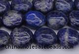 CNL1105 15.5 inches 10mm flat round lapis lazuli gemstone beads