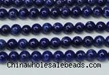 CNL1251 15.5 inches 4mm round natural lapis lazuli beads