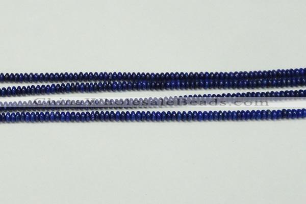 CNL1260 15.5 inches 2*5mm rondelle natural lapis lazuli beads