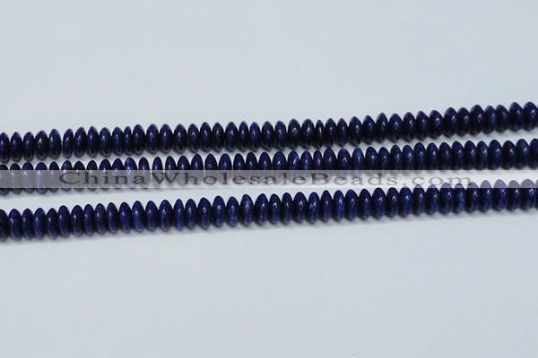 CNL1262 15.5 inches 4*10mm rondelle natural lapis lazuli beads