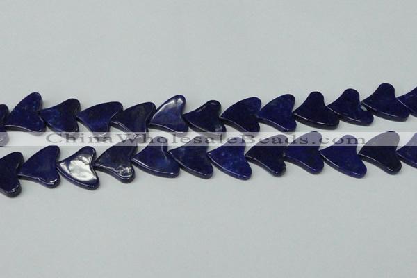 CNL1290 15.5 inches 21*22mm heart natural lapis lazuli beads