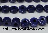 CNL1307 15.5 inches 8mm donut natural lapis lazuli beads