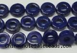 CNL1308 15.5 inches 10mm donut natural lapis lazuli beads