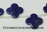 CNL1316 Top drilled 19mm flower natural lapis lazuli beads