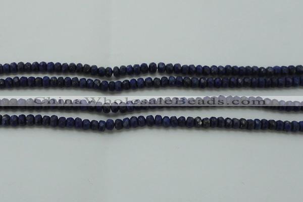 CNL1400 15.5 inches 2.5*4mm faceted rondelle lapis lazuli beads