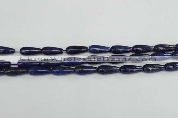 CNL1513 15.5 inches 10*30mm teardrop lapis lazuli beads wholesale