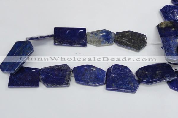 CNL1515 15.5 inches 30*35mm - 35*45mm freeform lapis lazuli beads