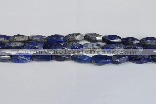 CNL1608 15.5 inches 12*25mm - 14*30mm faceted nuggets lapis lazuli beads