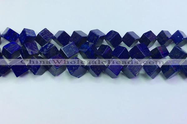 CNL1672 15.5 inches 11*11mm cube lapis lazuli gemstone beads