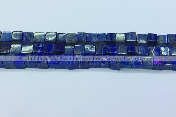 CNL1674 15.5 inches 7*7mm cube lapis lazuli gemstone beads