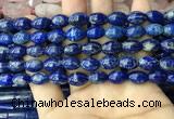 CNL1683 15.5 inches 8*11mm - 8*12mm rice lapis lazuli beads