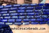 CNL1685 15.5 inches 4mm round & 6*12mm - 6*14mm tube lapis lazuli beads