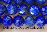 CNL1716 15.5 inches 6mm faceted round lapis lazuli beads