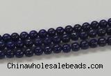 CNL204 15.5 inches 4mm round natural lapis lazuli beads wholesale