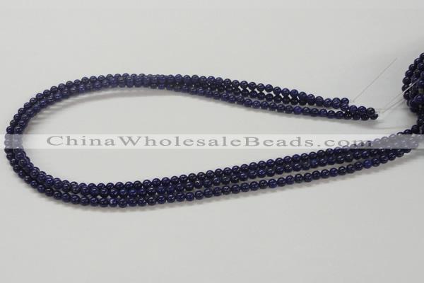 CNL204 15.5 inches 4mm round natural lapis lazuli beads wholesale