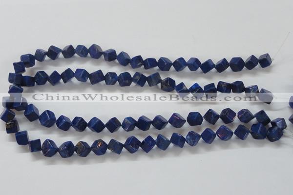 CNL239 15.5 inches 8*8 cube natural lapis lazuli beads wholesale
