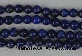 CNL401 15.5 inches 4mm round natural lapis lazuli gemstone beads