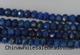 CNL426 15.5 inches 4*6mm faceted rondelle natural lapis lazuli gemstone beads