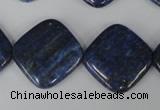 CNL526 15.5 inches 20*20mm diamond natural lapis lazuli gemstone beads