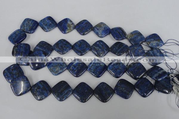 CNL526 15.5 inches 20*20mm diamond natural lapis lazuli gemstone beads