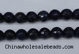 CNL602 15.5 inches 8mm faceted round natural lapis lazuli gemstone beads