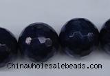 CNL608 15.5 inches 20mm faceted round natural lapis lazuli gemstone beads