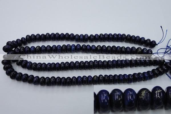 CNL612 15.5 inches 6*10mm rondelle natural lapis lazuli gemstone beads