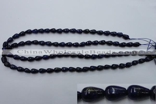 CNL615 15.5 inches 6*10mm teardrop natural lapis lazuli gemstone beads