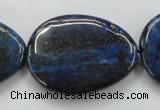 CNL655 15.5 inches 25*35mm flat teardrop natural lapis lazuli beads