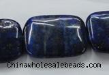 CNL672 15.5 inches 22*30mm rectangle natural lapis lazuli beads