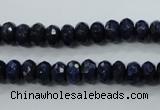 CNL872 15.5 inches 5*8mm faceted rondelle natural lapis lazuli beads