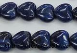 CNL934 15.5 inches 15*15mm heart natural lapis lazuli gemstone beads