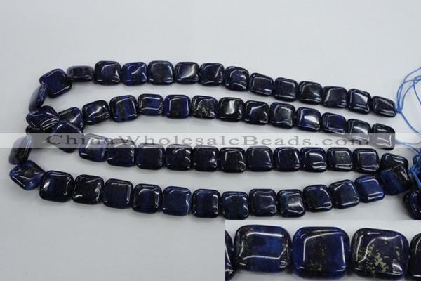 CNL963 15.5 inches 14*14mm square natural lapis lazuli gemstone beads
